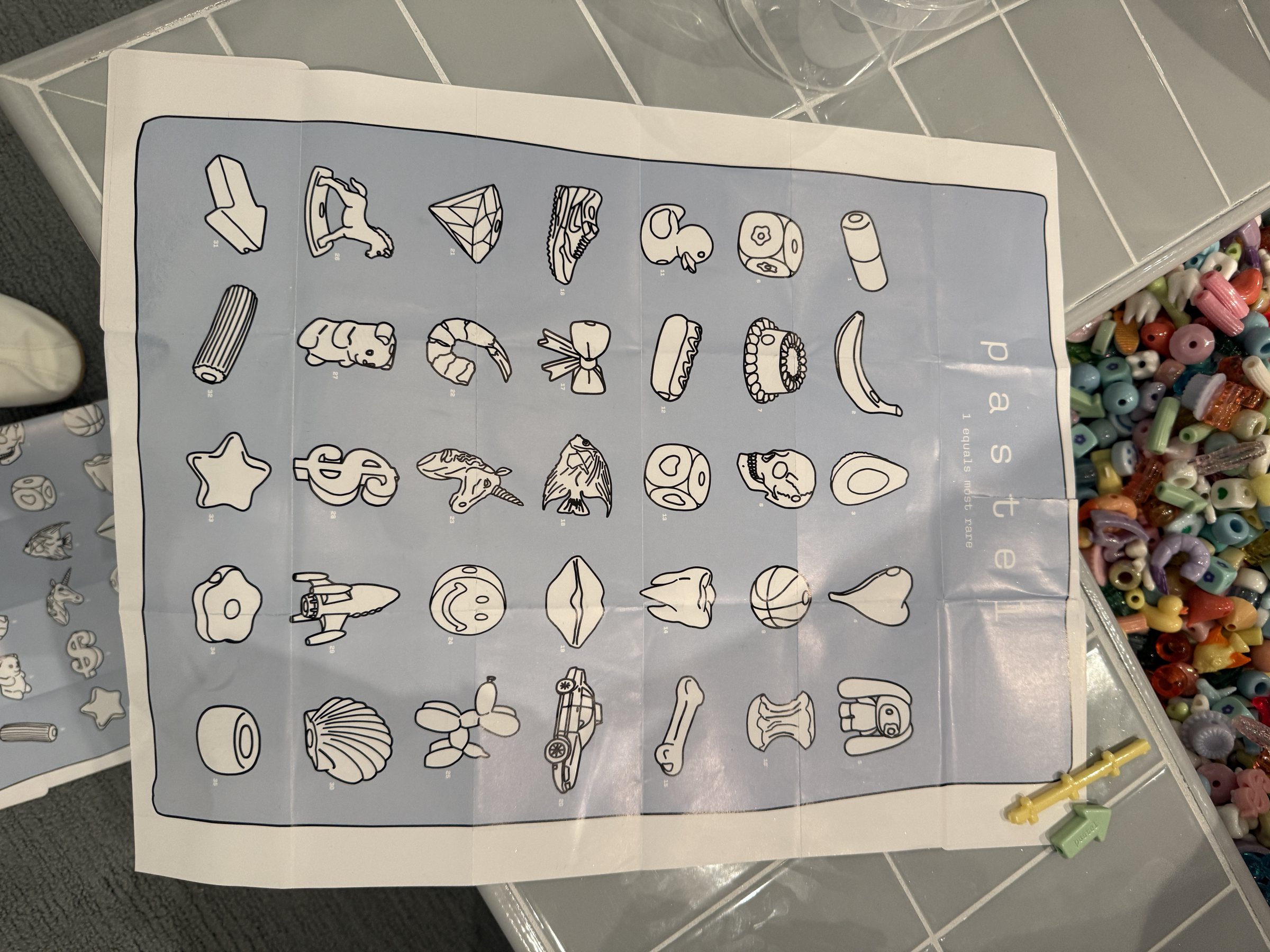 The Pastel rarity map, every bead shape ranked