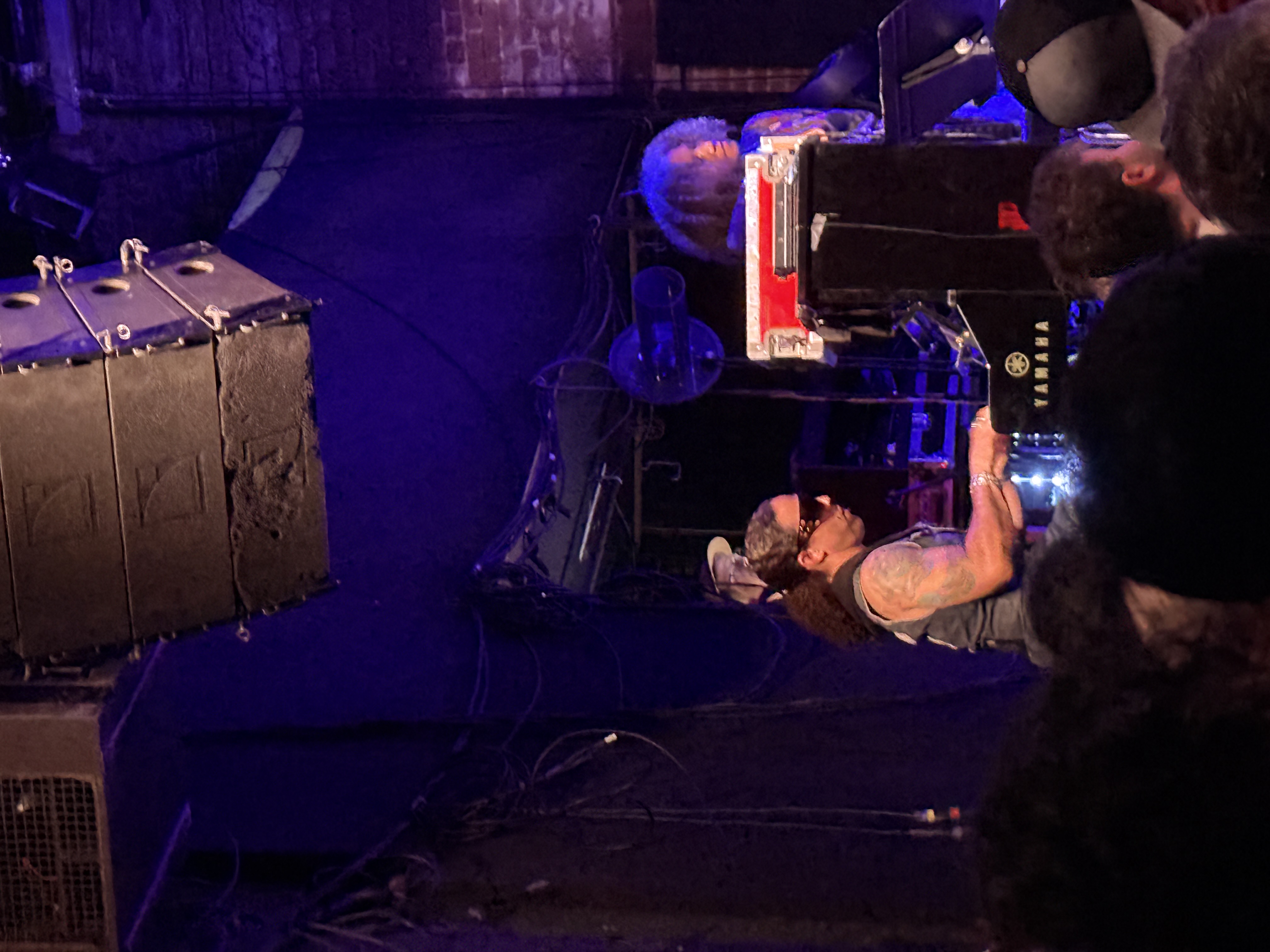 Stage level, monitors and equipment